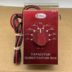 OLSON SW-142 CAPACITOR SUBSTITUTION BOX